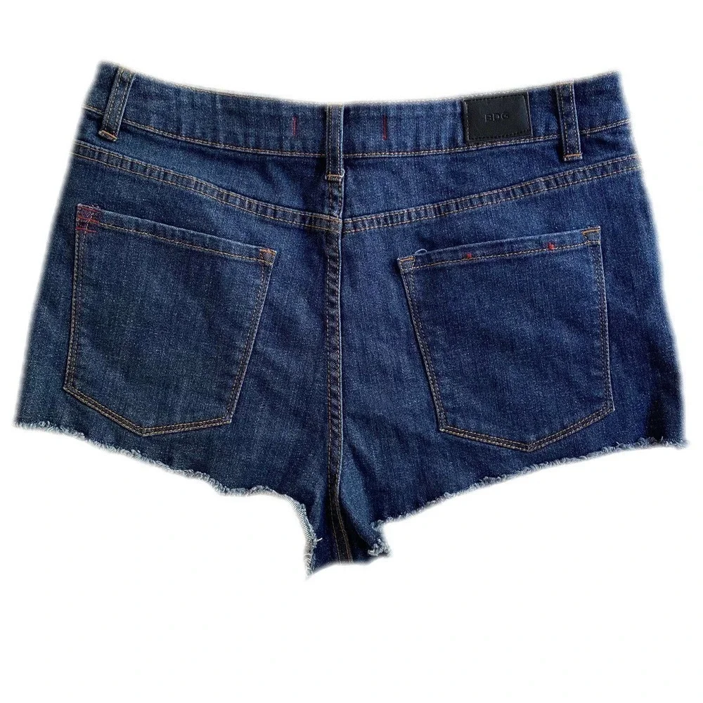 BDG Women's Blue High Rise‎ Cheeky Shorts 31